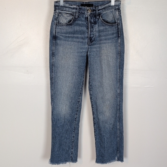 3x1 High Rise, Straight Leg, Cropped Jeans - Picture 1 of 13